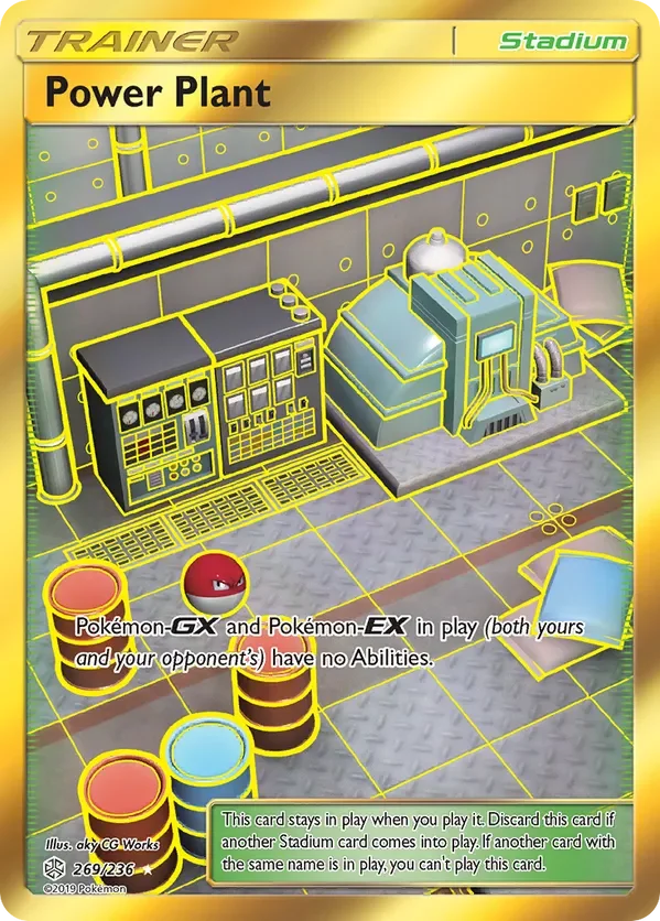 269/236 Power Plant Gold Rare Trainer Card