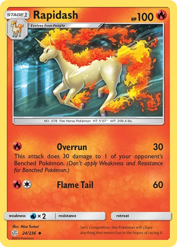 24/236 Rapidash Uncommon Pokemon Card