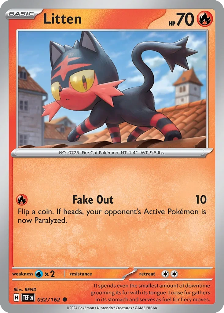 032/162 from Temporal Forces Card List Common Pokemon Card