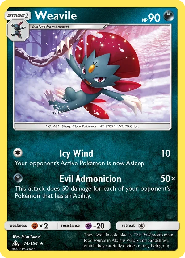 74/156 from Ultra Prism Holo Rare Pokemon Card
