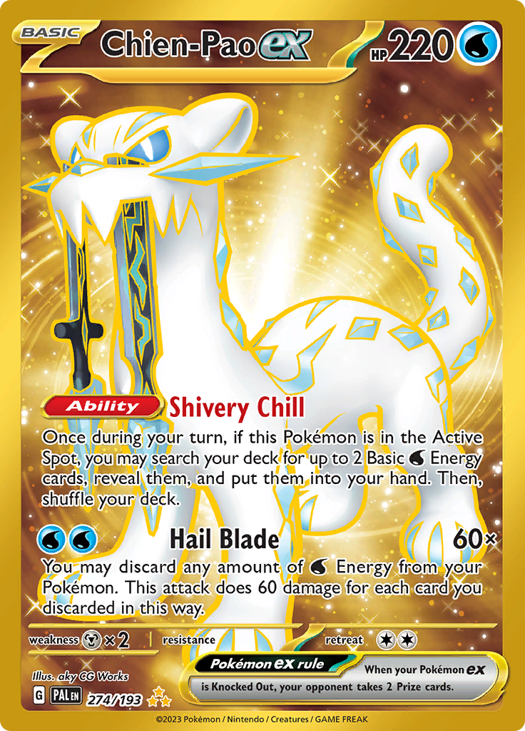 274/193 from Paldea Evolved Hyper Rare Pokemon Card