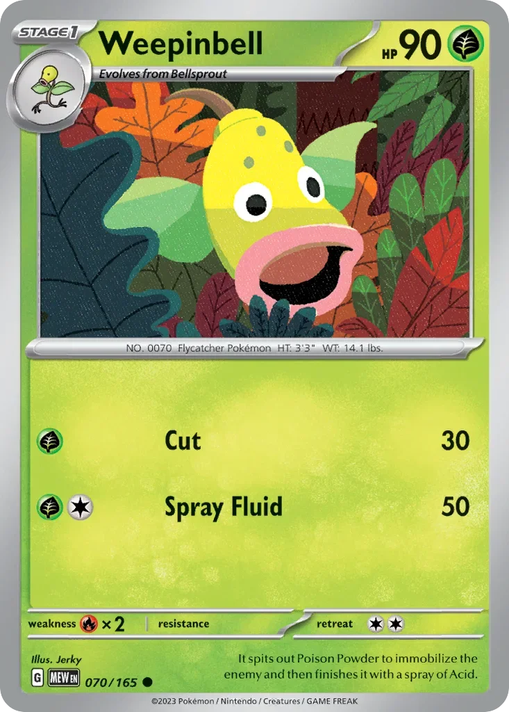 070/165 from 151 Common Pokemon Card