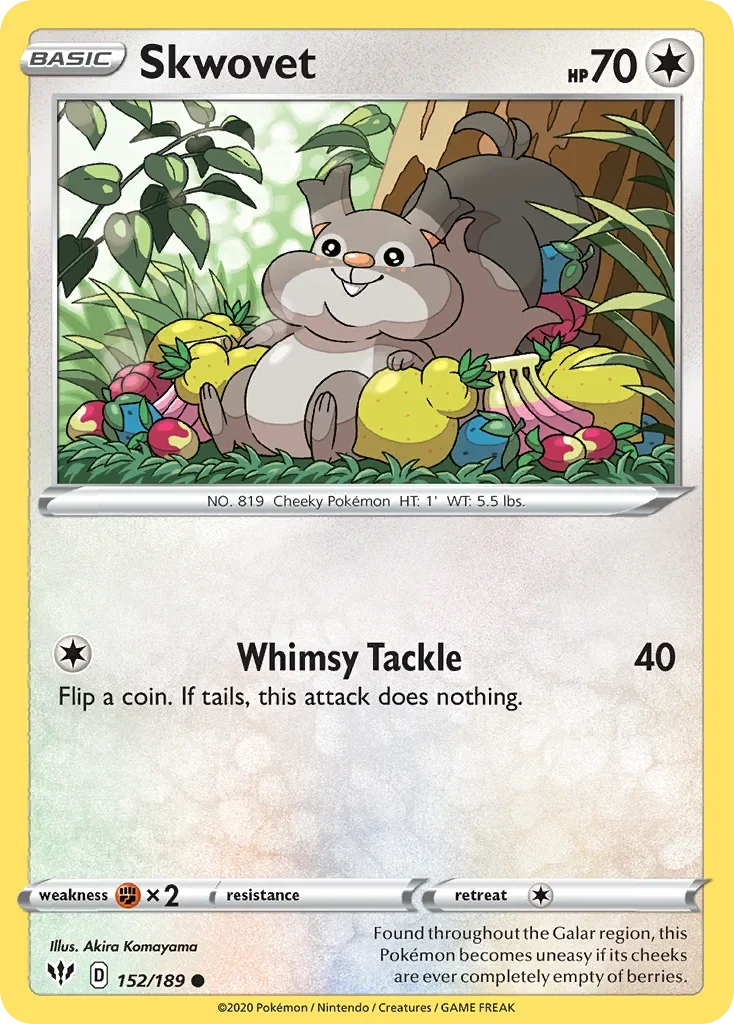 152/189 from Darkness Ablaze Common Pokemon Card