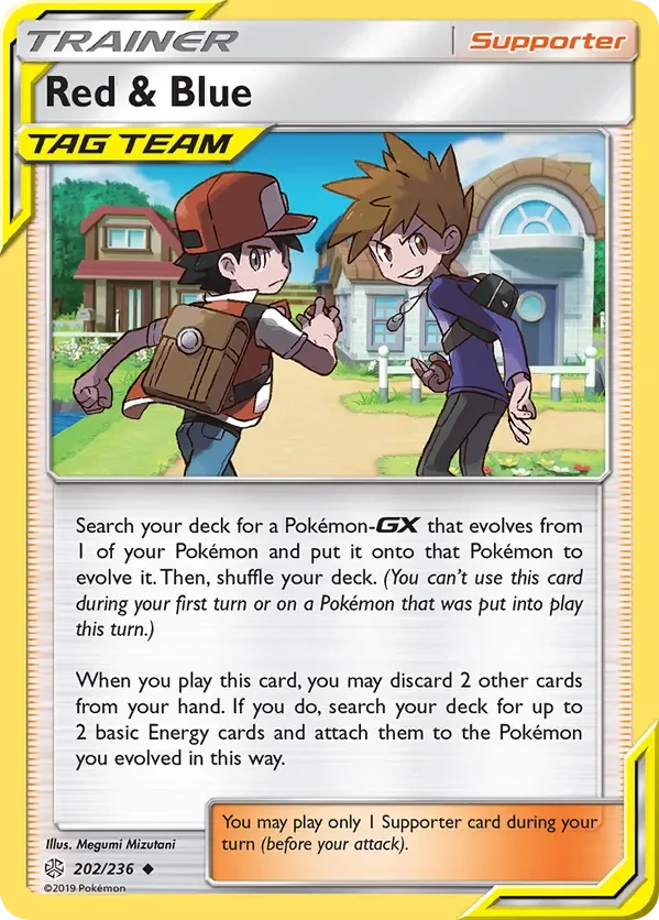 202/236 Red & Blue Uncommon Trainer Card