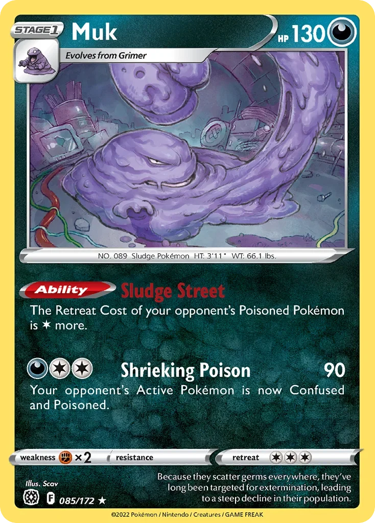 085/172 from Brilliant Stars Rare Pokemon Card
