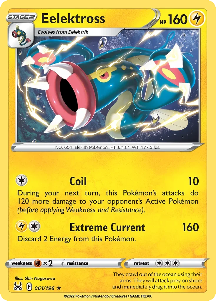 061/196 from Lost Origin Rare Pokemon Card