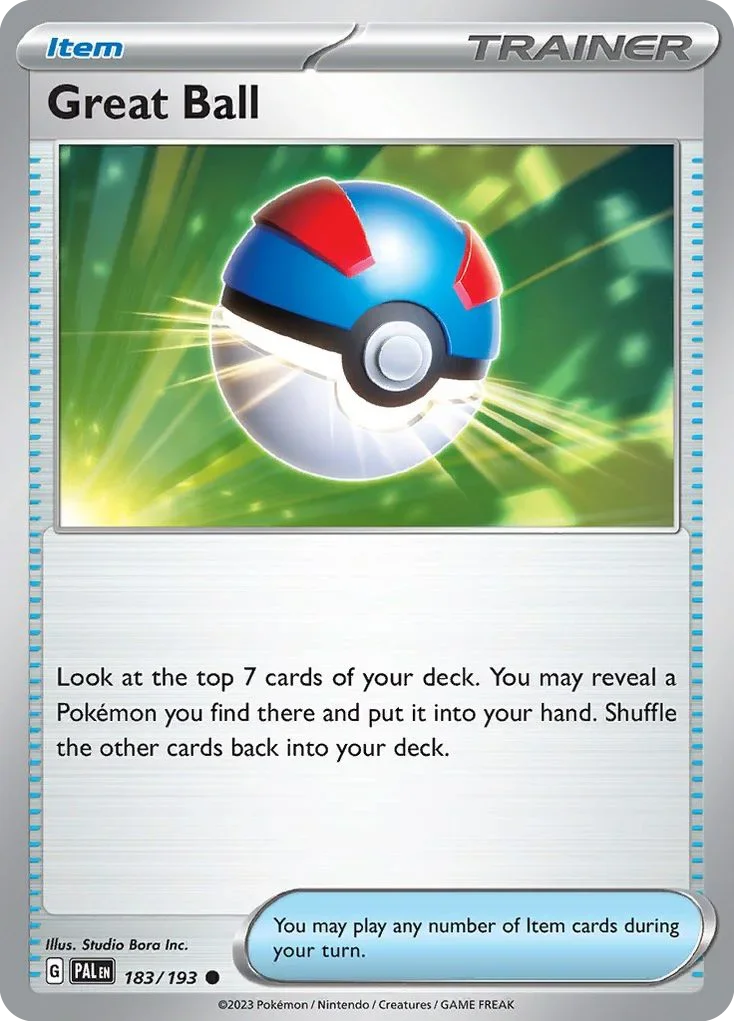 183/193 from Paldea Evolved Common Pokemon Card