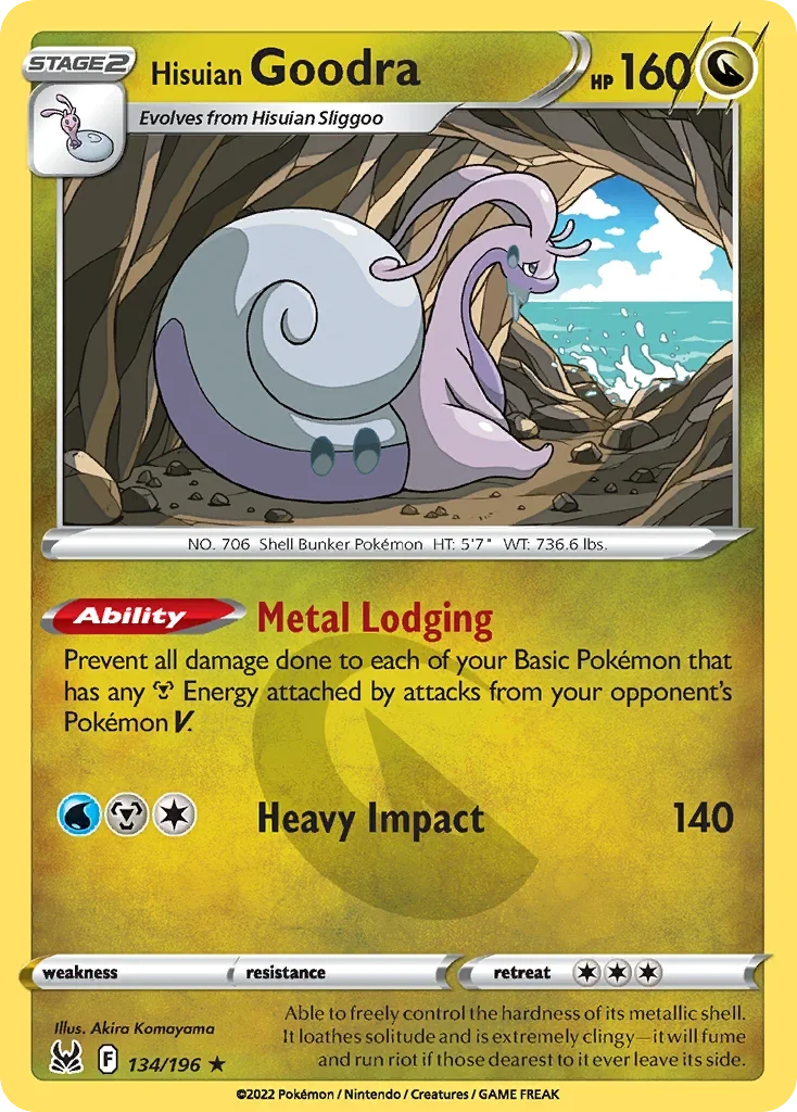 134/196 from Lost Origin Holo Rare Pokemon Card