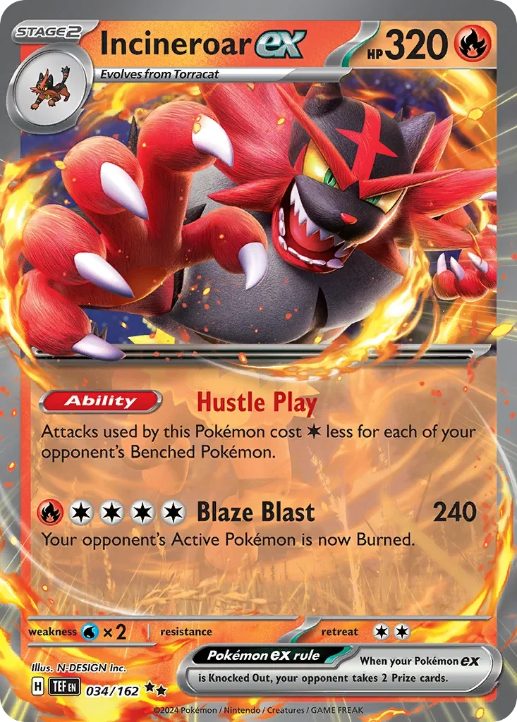 034/162 from Temporal Forces Card List Double Rare Pokemon Card