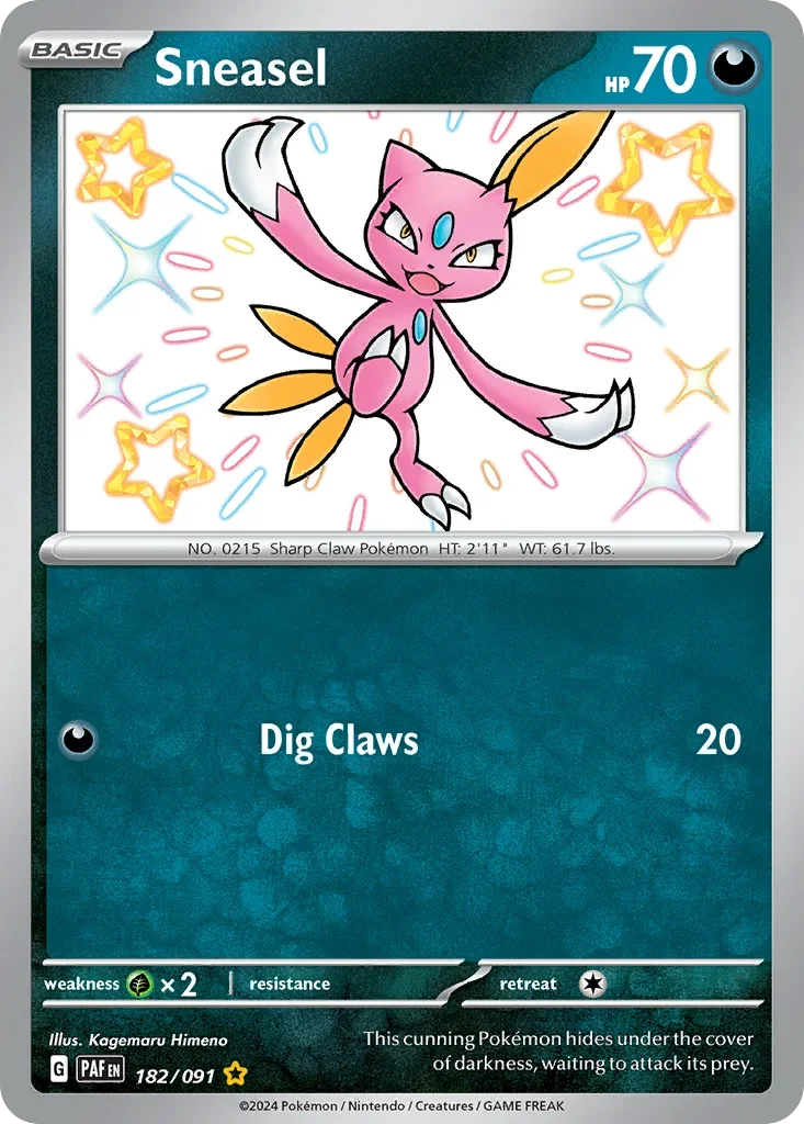 182/091 from Paldean Fates Shiny Rare Pokemon Card