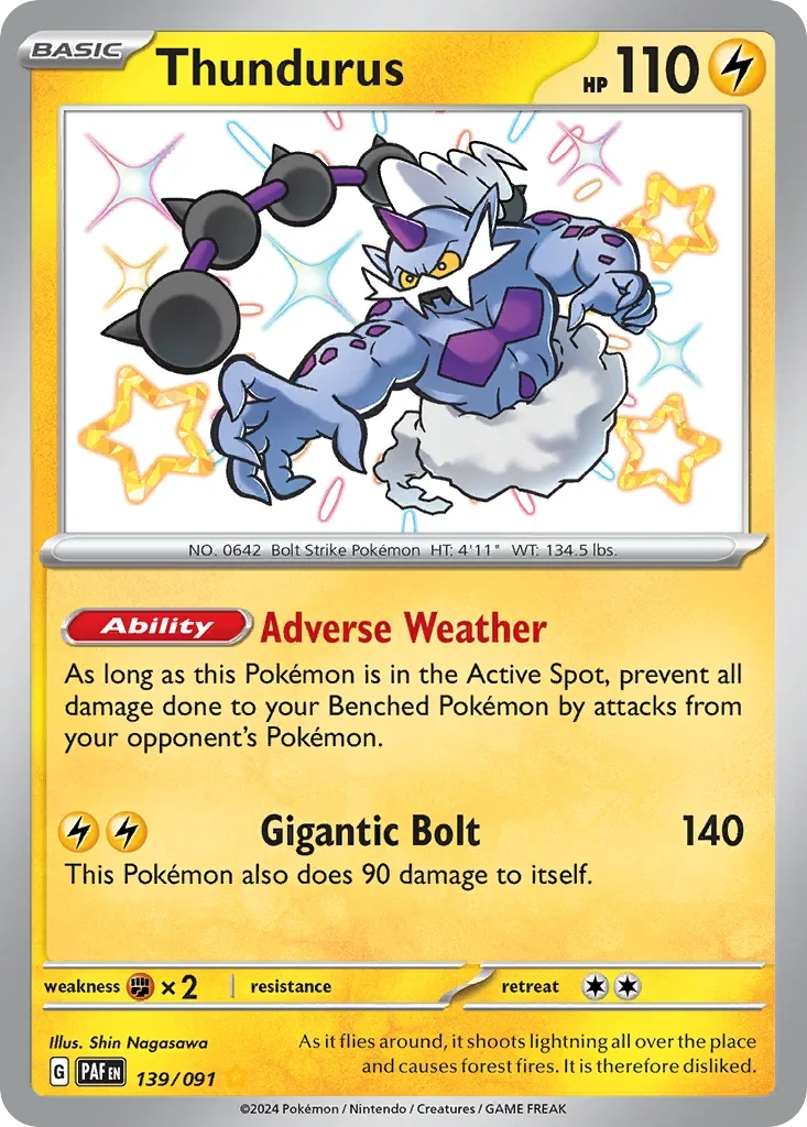 139/091 from Paldean Fates Shiny Rare Pokemon Card