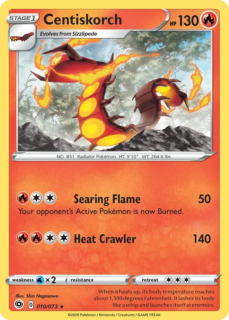 10/73 from Champion's Path Holo Rare Pokemon Card