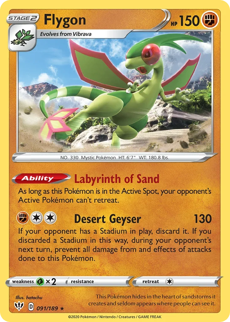 091/189 from Darkness Ablaze Rare Pokemon Card