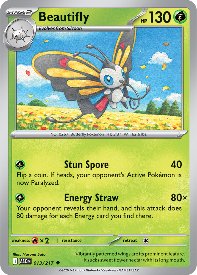 013/217 Beautifly from Ascended Heroes Uncommon