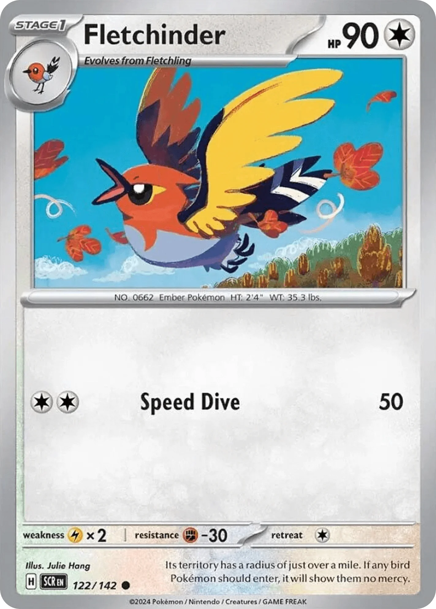 122/142 from Stellar Crown Card List Common Pokemon Card
