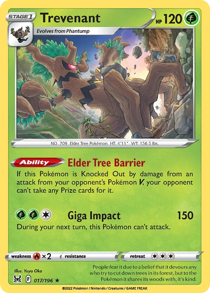 017/196 from Lost Origin Holo Rare Pokemon Card