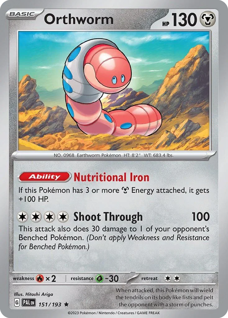 151/193 from Paldea Evolved Rare Pokemon Card