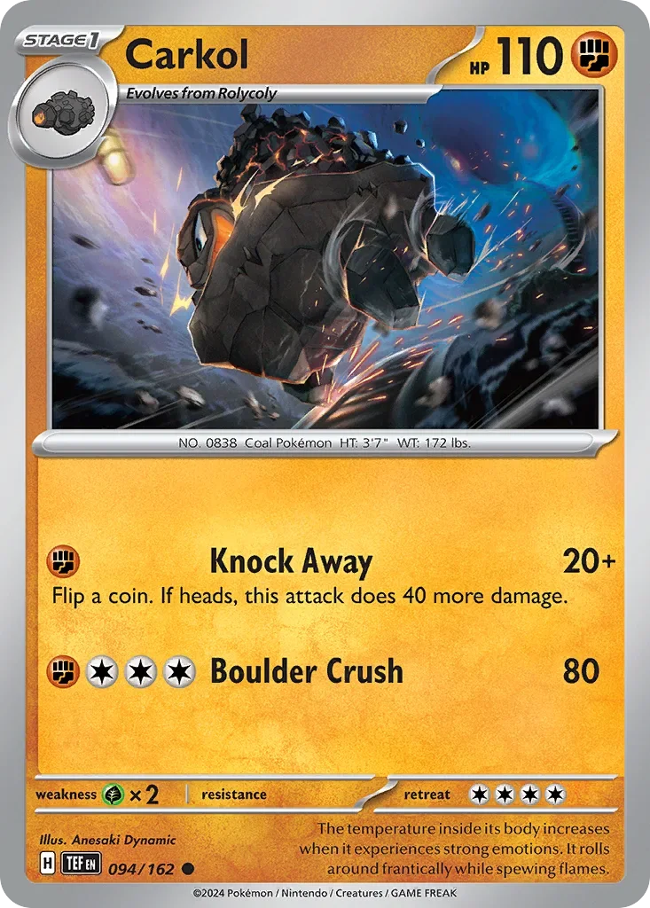 094/162 from Temporal Forces Common Pokemon Card