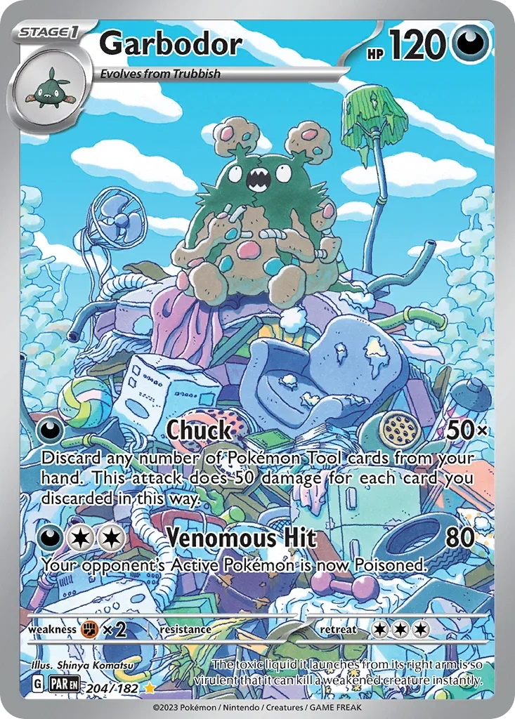 204/182 from Paradox Rift Illustration Rare Pokemon Card