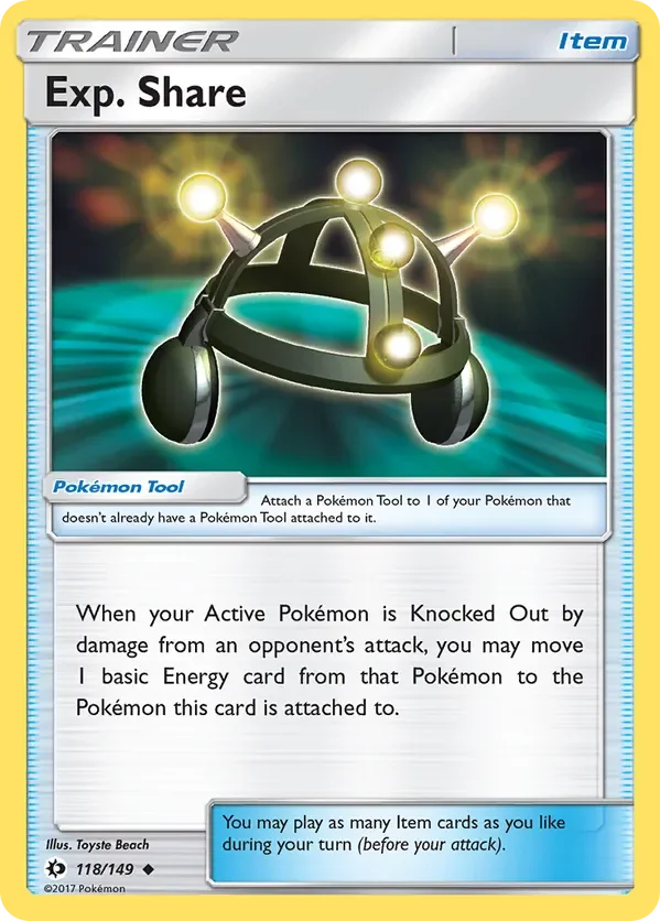 118/149 from Sun & Moon Base Uncommon Trainer Card