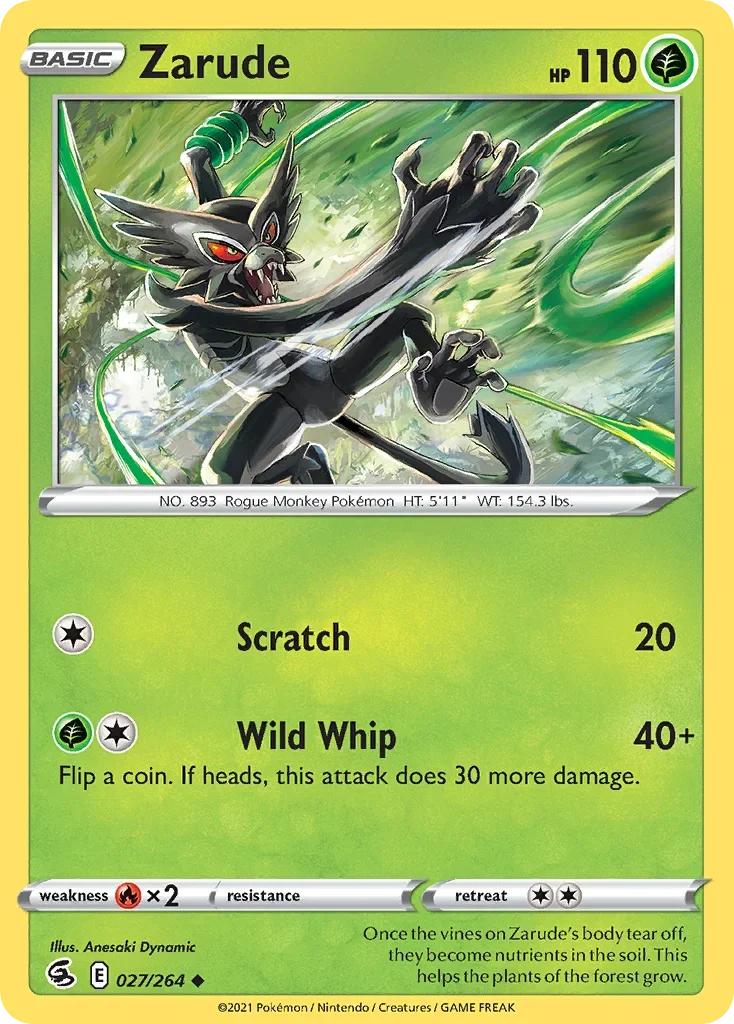 027/264 from Fusion Strike Uncommon Pokemon Card