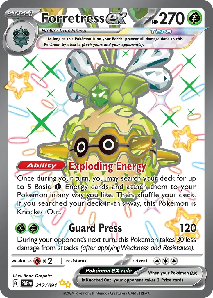 212/091 from Paldean Fates Shiny Ultra Rare Pokemon Card