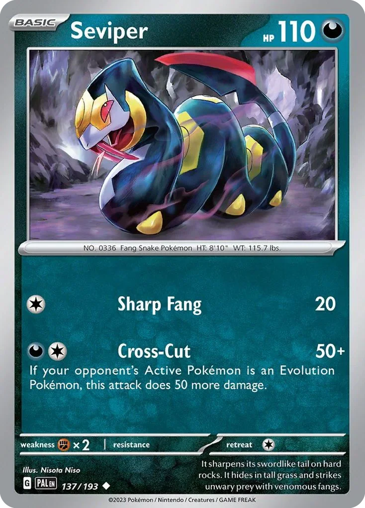 137/193 from Paldea Evolved Uncommon Pokemon Card