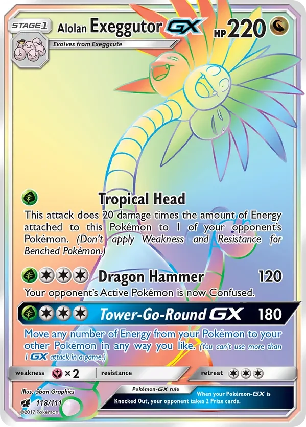 118/111 from Crimson Invasion Rainbow Rare Pokemon Card