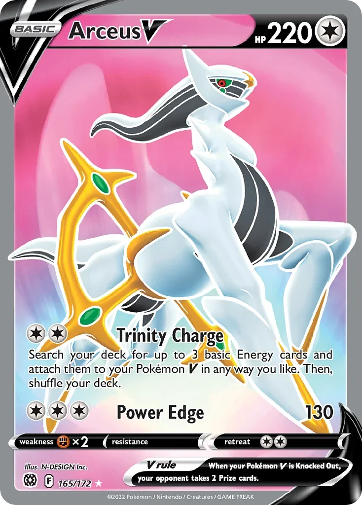 165/172 from Brilliant Stars Full Art Pokemon Card