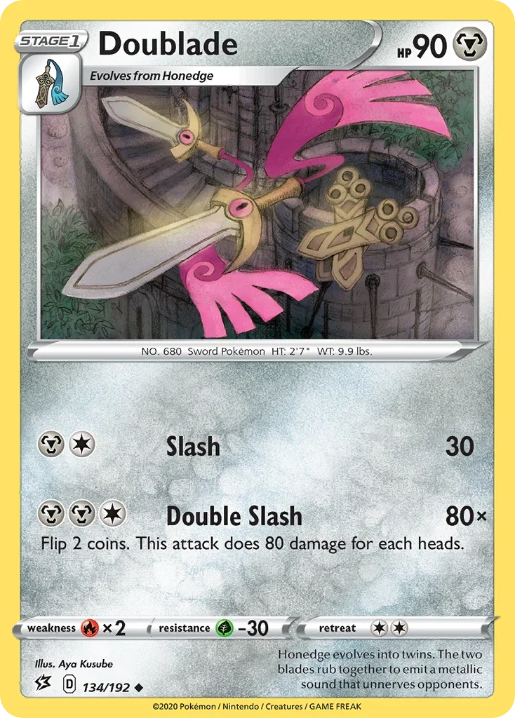 134/192 from Rebel Clash Uncommon Pokemon Card