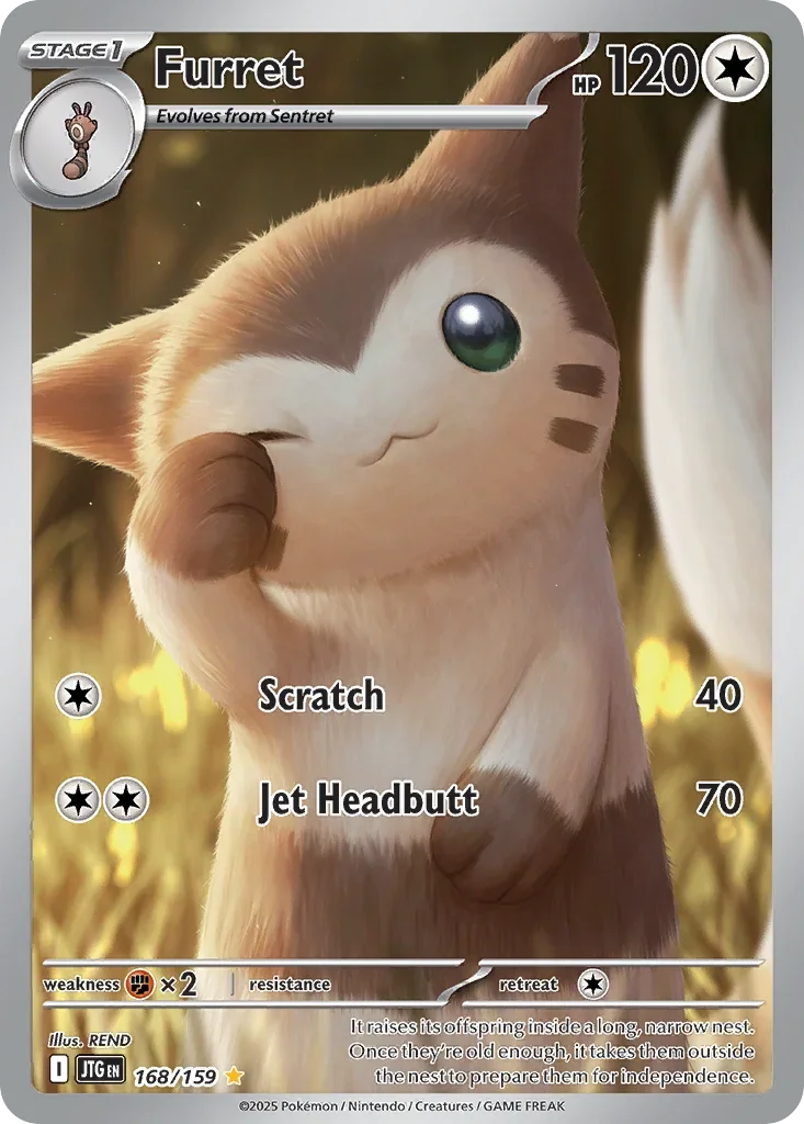 168/159 from Journey Together Illustration Rare Pokemon Card