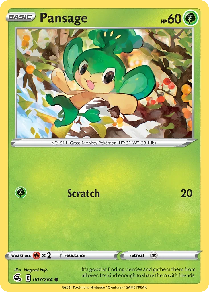 007/264 from Fusion Strike Common Pokemon Card