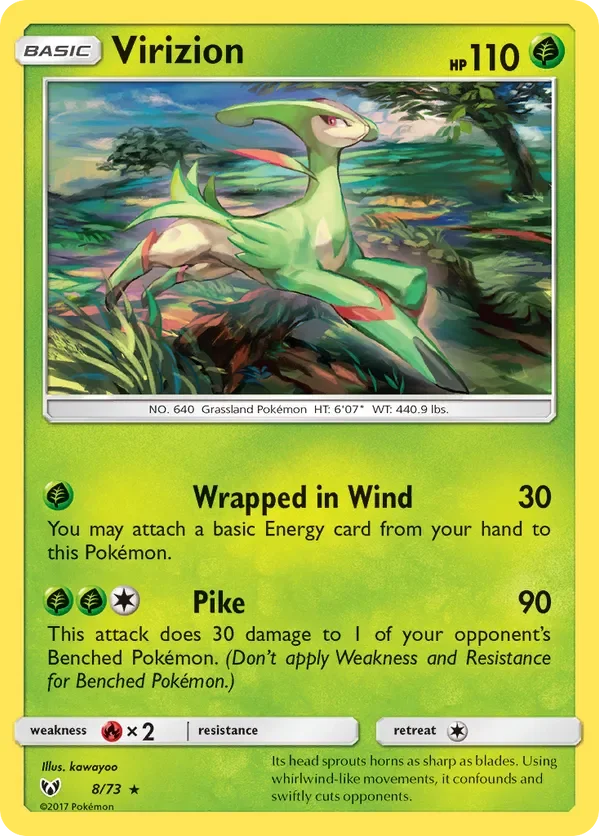 8/73 from Shining Legends Holo Rare Pokemon Card