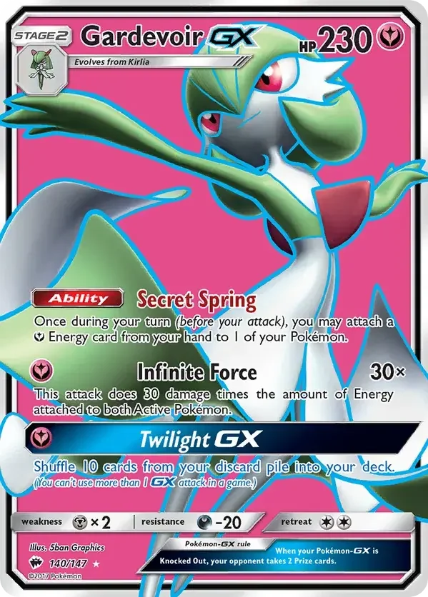 140/147 from Burning Shadows Full Art Pokemon Card