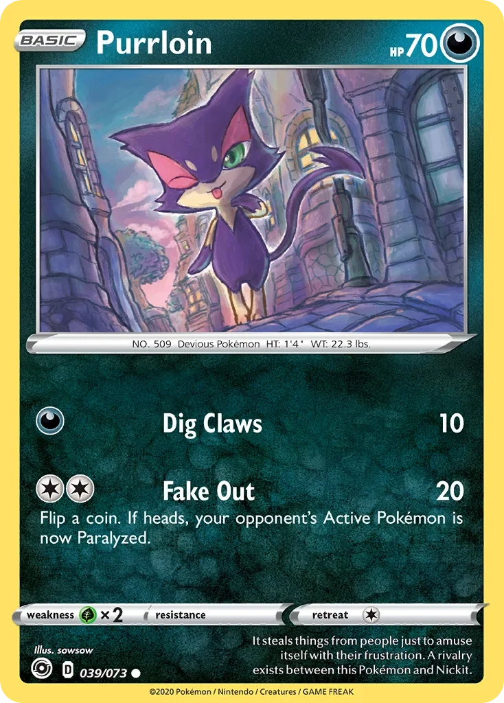39/73 from Champion's Path Common Pokemon Card