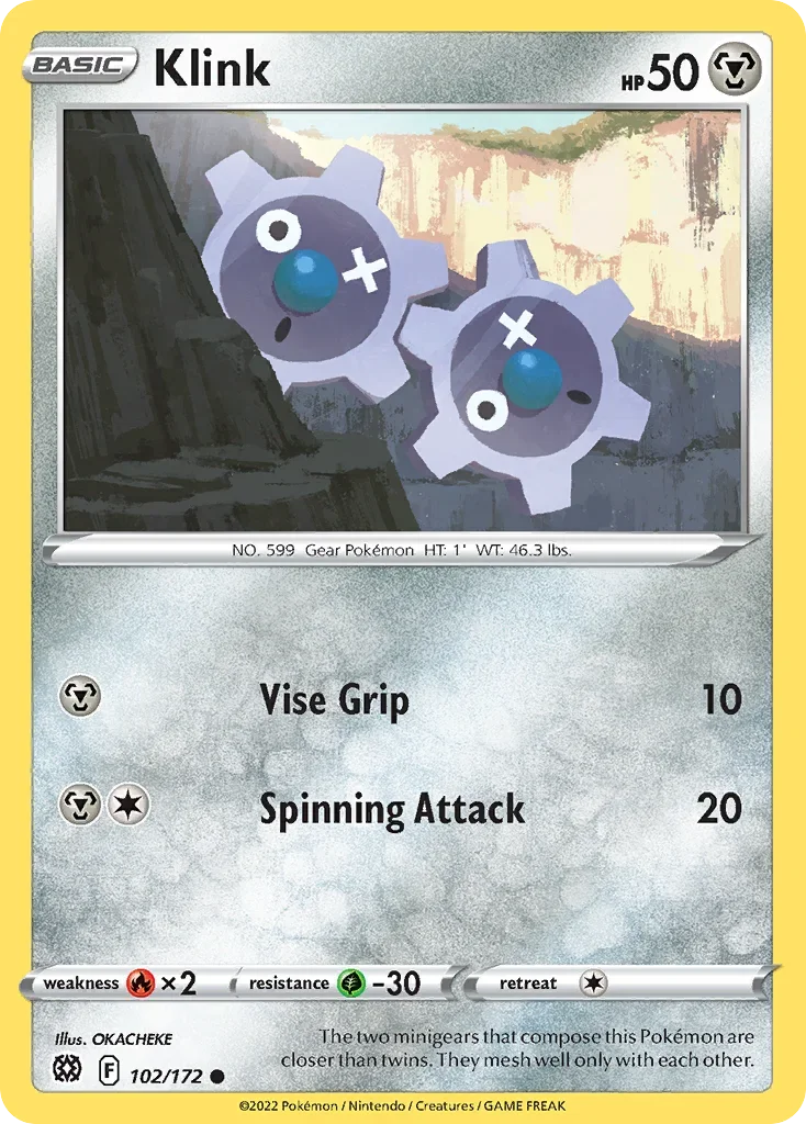 102/172 from Brilliant Stars Common Pokemon Card