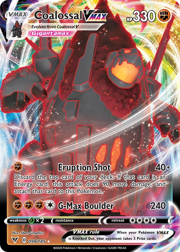099/185 from Vivid Voltage Ultra Rare Pokemon Card