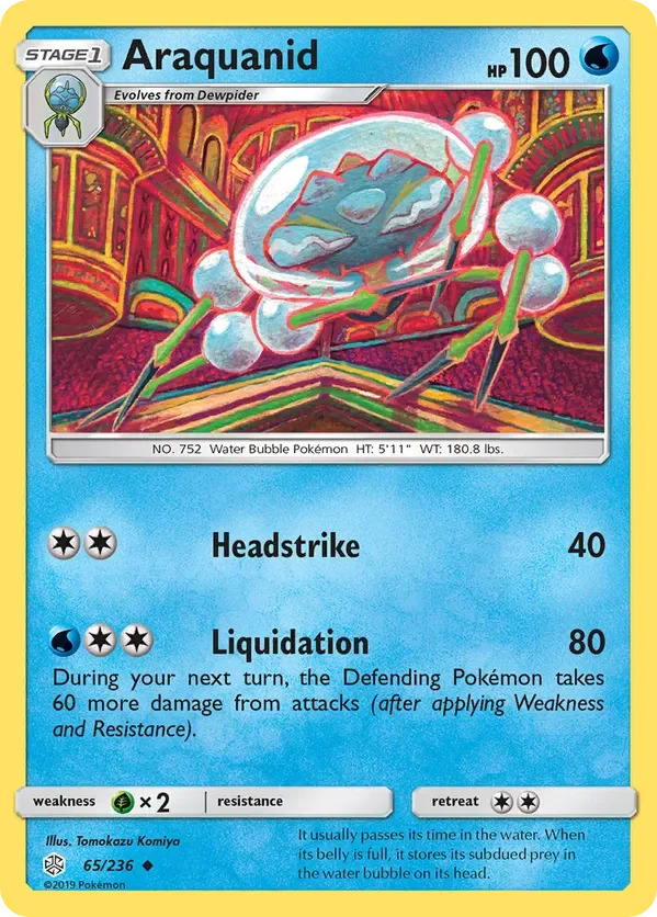 65/236 Araquanid Uncommon Pokemon Card