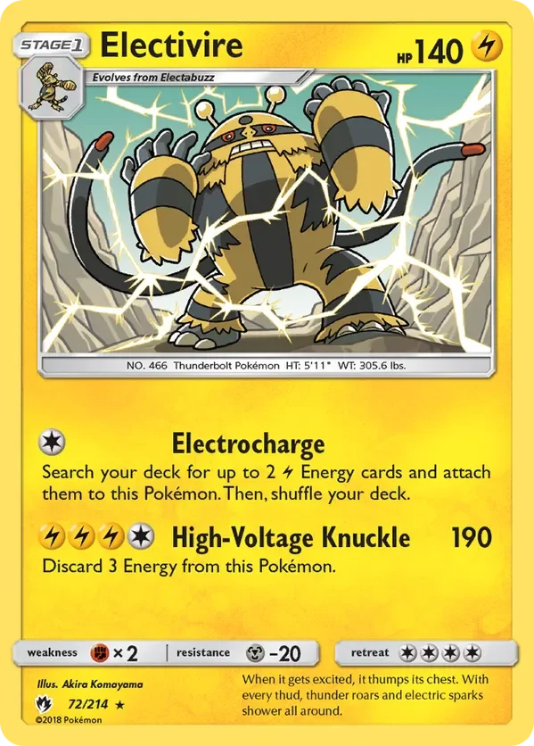 72/214 from Lost Thunder Rare Pokemon Card