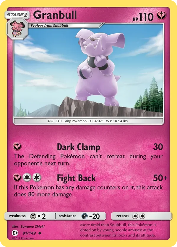 91/149 from Sun & Moon Base Uncommon Pokemon Card