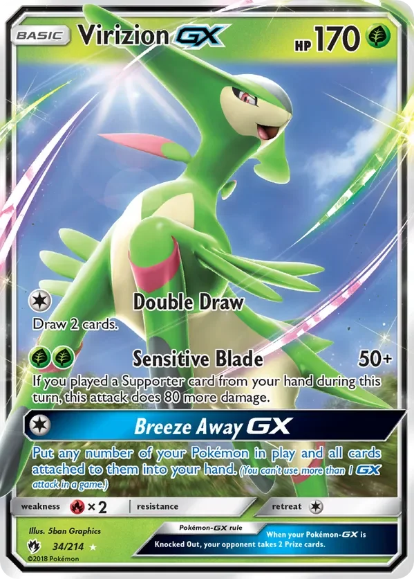 34/214 from Lost Thunder Ultra Rare Pokemon Card