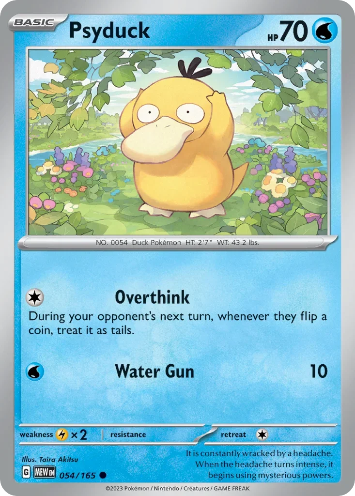 054/165 from 151 Common Pokemon Card