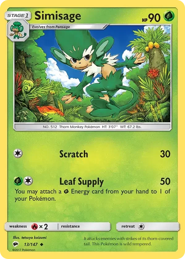 13/147 from Burning Shadows Uncommon Pokemon Card