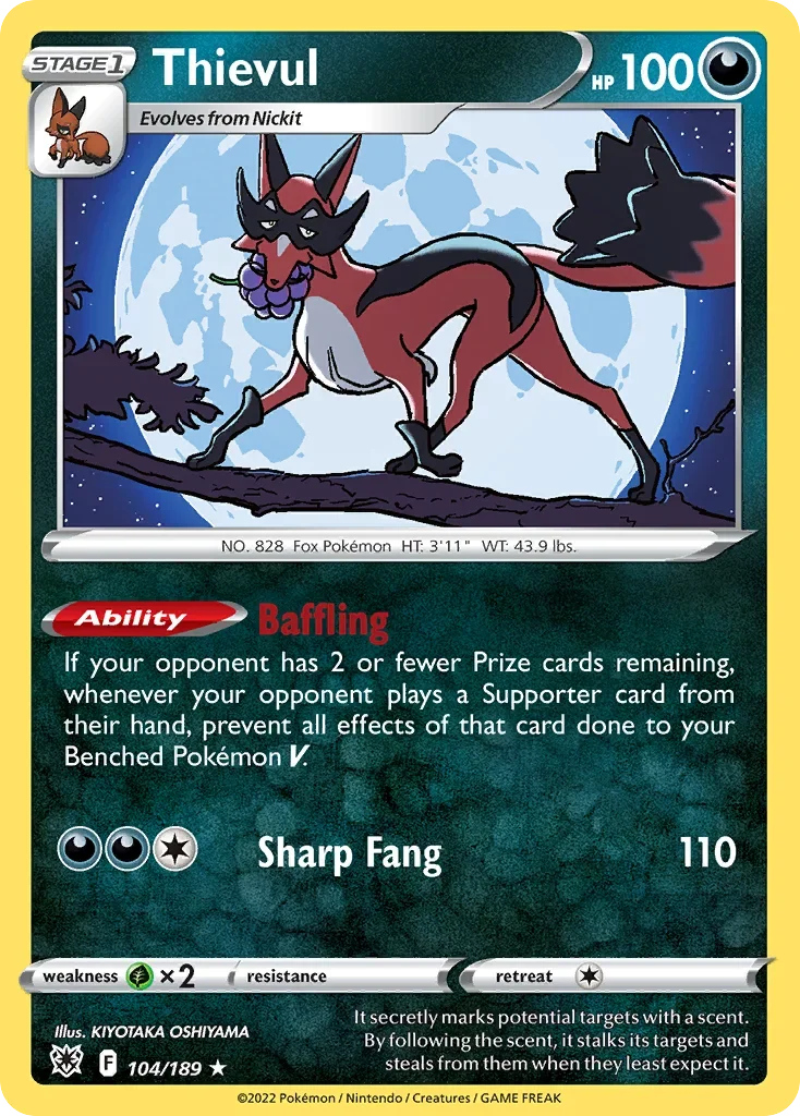 104/189 from Astral Radiance Rare Pokemon Card