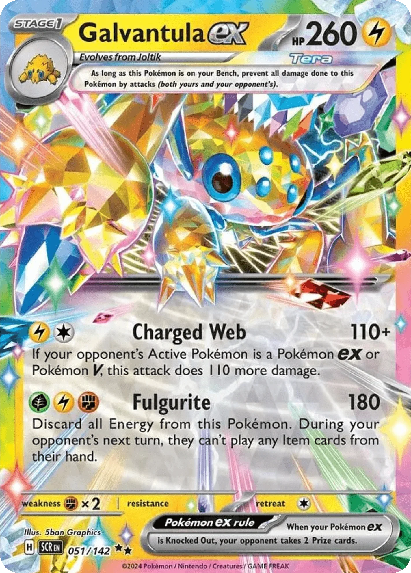051/142 from Stellar Crown Card List Double Rare Pokemon Card