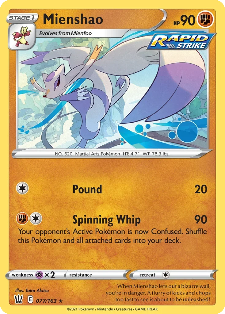 077/163 from Battle Styles Rare Pokemon Card