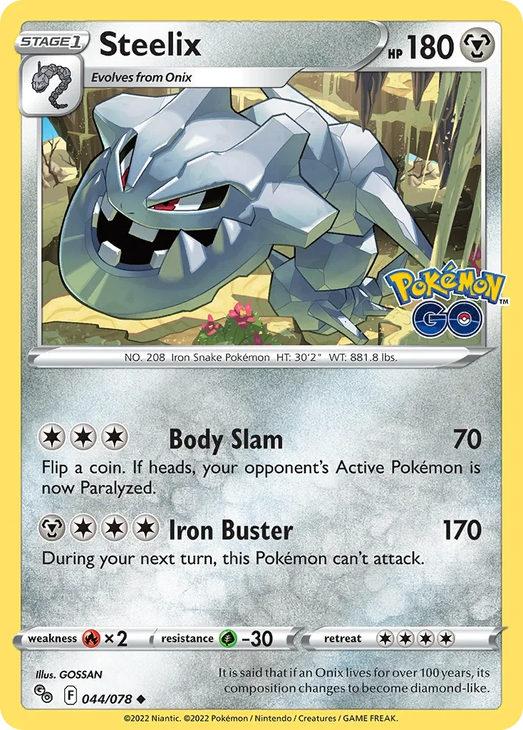 044/078 from Pokemon GO Uncommon Pokemon Card