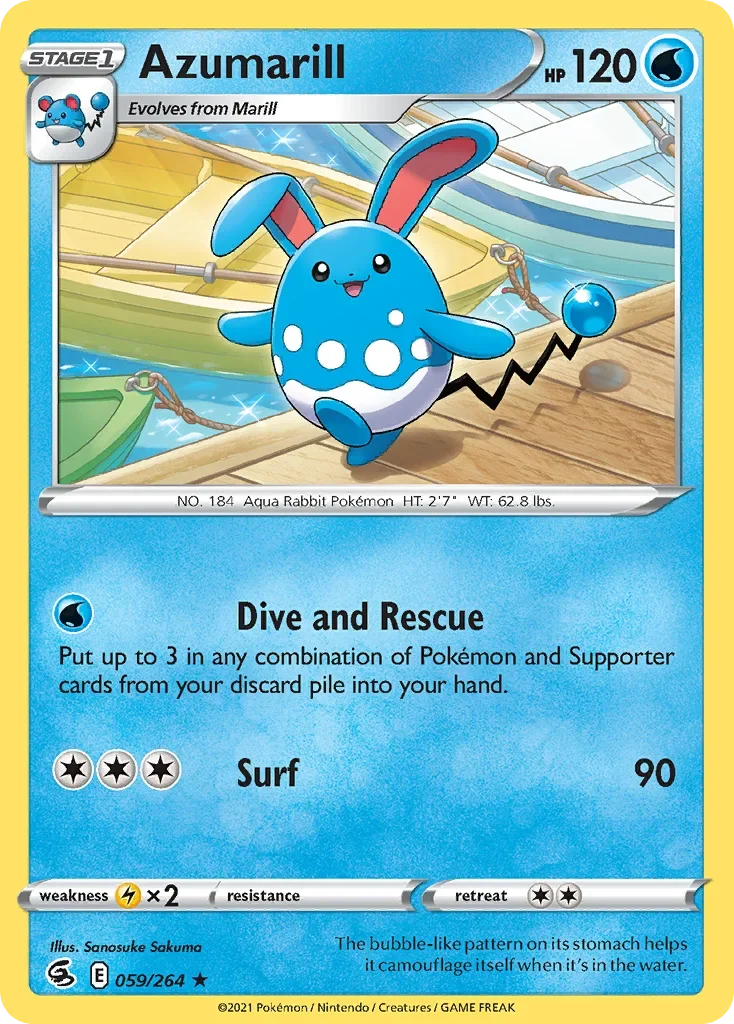 059/264 from Fusion Strike Rare Pokemon Card