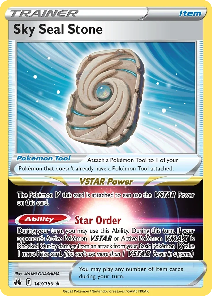 143/159 from Crown Zenith Holo Rare Pokemon Card
