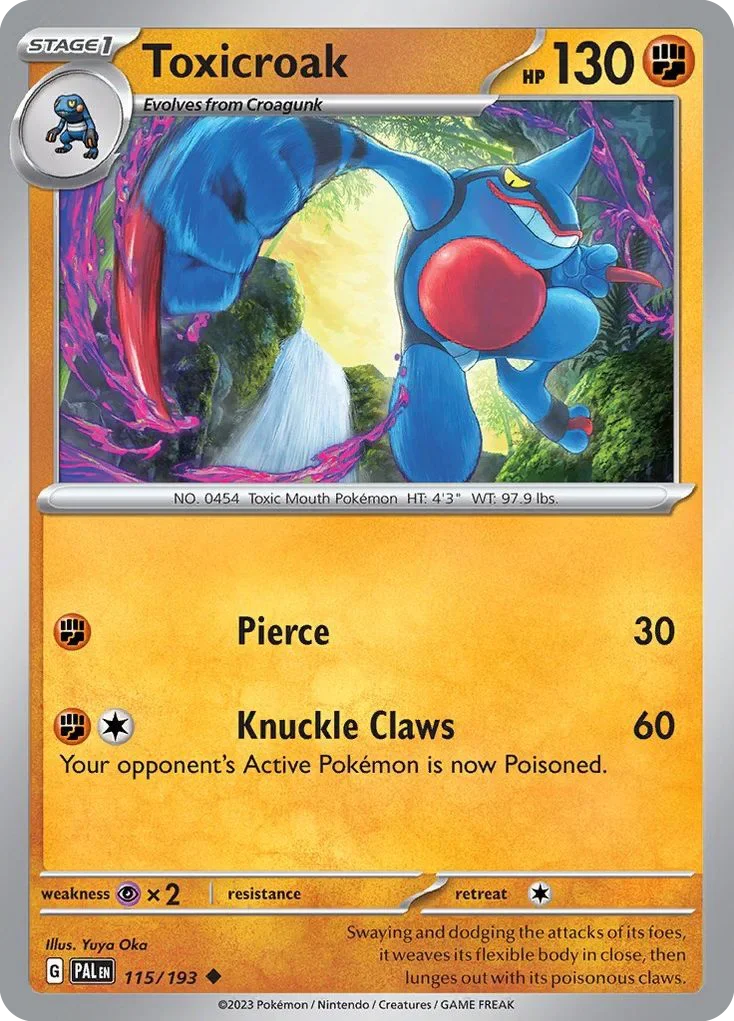 115/193 from Paldea Evolved Uncommon Pokemon Card